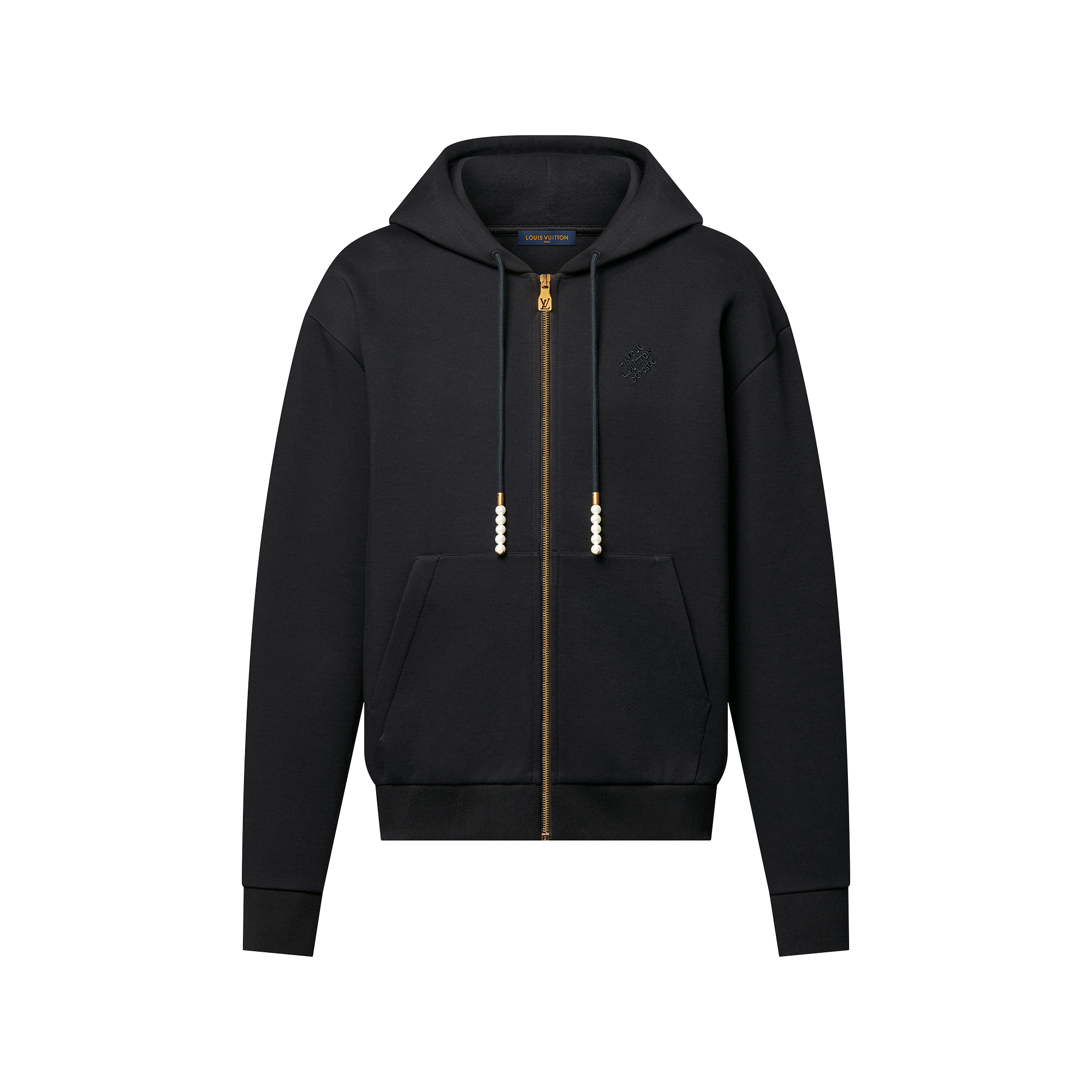 Embroidered Zipped Jersey Hoodie - Ready-to-Wear 1AGILN | LOUIS
